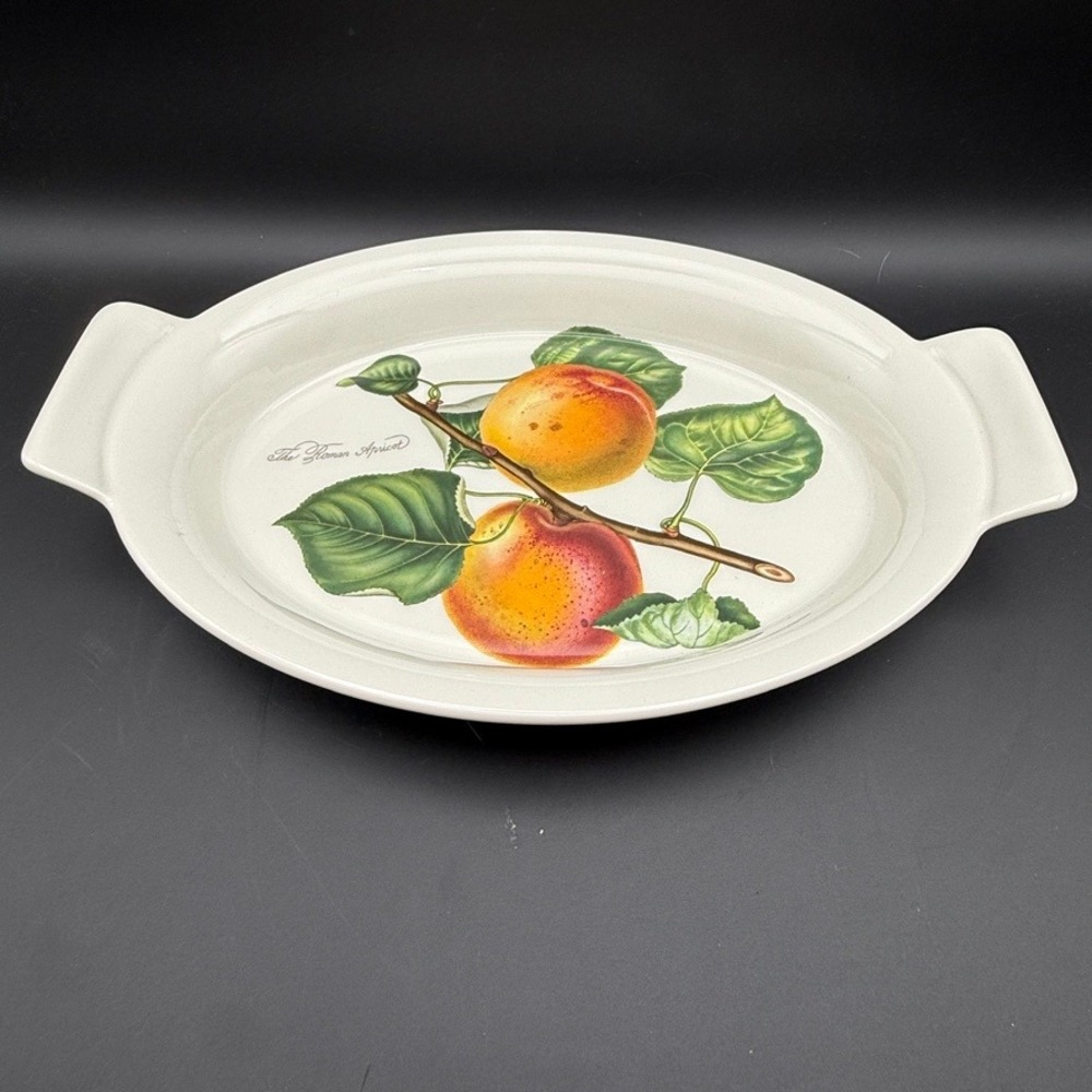 Vtg Portmeirion Pomona Roman Apricot Oval Au Gratin Baking Serving Dish 3" UK